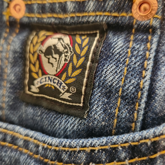 Men's Cinch Relaxed Fit Black Label Dark Blue Jeans - Picture 4 of 6